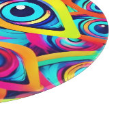 Levend patroon van psychedelische ogen snijplank (Hoek)