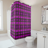 Levend Plaid Tartan Patroon Stof Douchegordijn (In situ)