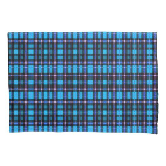 Levend Plaid Tartan Patroon Stof Kussensloop (Voorkant)