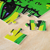 Levend Pop Art Broccoli Patroon Legpuzzel (Zijkant)