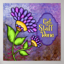 Levend positief gedacht Poster