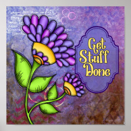 Levend positief gedacht Poster