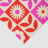 Levend Retro Bloemmotief Tissuepapier (Detail)