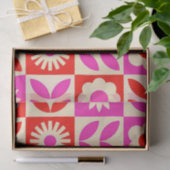 Levend Retro Bloemmotief Tissuepapier (Geschenk)