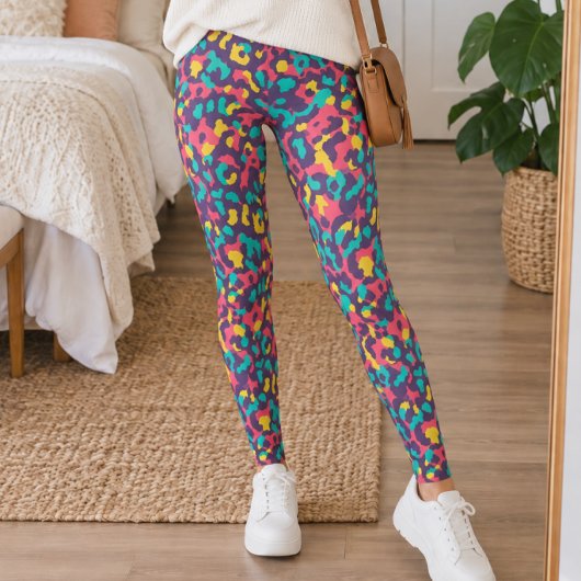 Levend Retro Luipaardprint Leggings