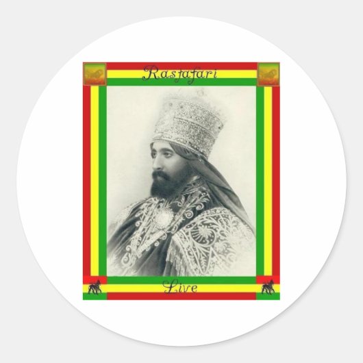 levend ronde sticker (Voorkant)