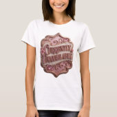 Levend Roze NIET BESCCHIKBAAR Statement T-shirt (Voorkant)
