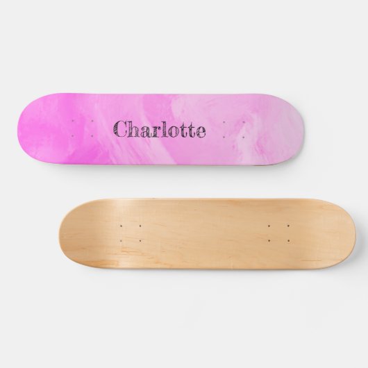 Levend Roze Persoonlijk Skateboard (Horizontaal)