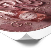 Levend Roze VANDAAG DOEL ROZE DRINKEN Tekst Design Poster (Hoek)