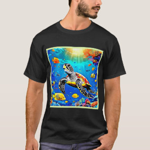 Levend Schildpad-rifleven T-shirt