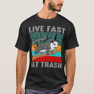levend snel eten vuilnis t-shirt
