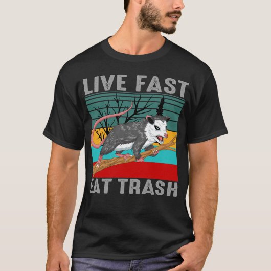 levend snel eten vuilnis t-shirt (Voorkant)
