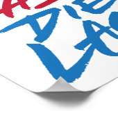 Levend snel sterft het laatst poster (Hoek)