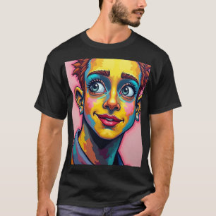 Levend T-Shirt met Pop Art Chaos Crazy Grafisch
