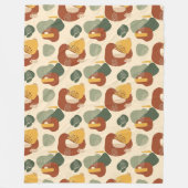 Levend Terracotta Koper Boho Dekenontwerp Fleece Deken (Voorkant)