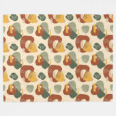 Levend Terracotta Koper Boho Dekenontwerp Fleece Deken (Voorkant (Horizontaal))