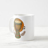 Levend Tribale Ritme Koffiemok (Voorkant links)