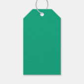 Levend Turkoois Cadeaulabel (Voorkant)