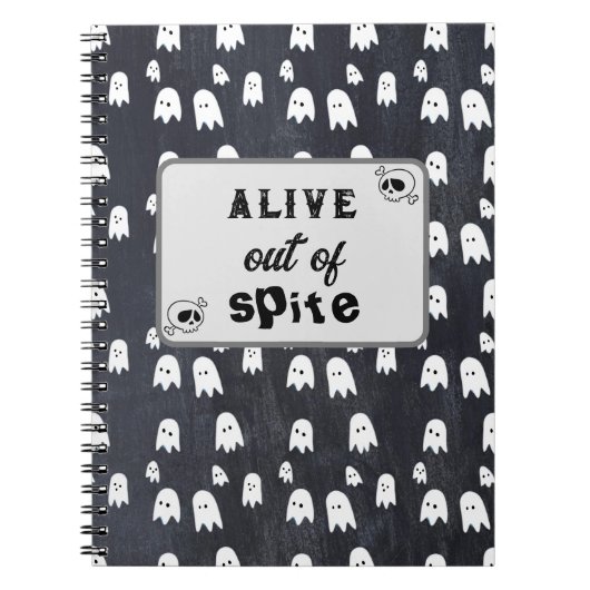Levend uit wrok Ghost Notitieboek (Voorkant)