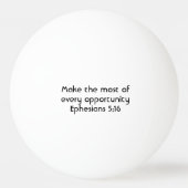 LEVEND VANDAAG GOED Motivatie Schrift Ephesians Pingpongbal (Achterkant)