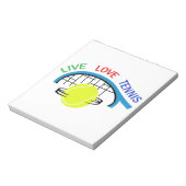 LEVEND VERLIVE TENNIS NOTITIEBLOK (Linkerzijde)