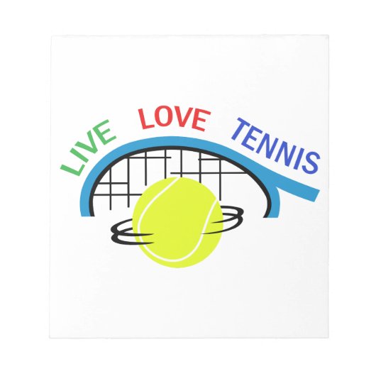 LEVEND VERLIVE TENNIS NOTITIEBLOK (Voorkant)