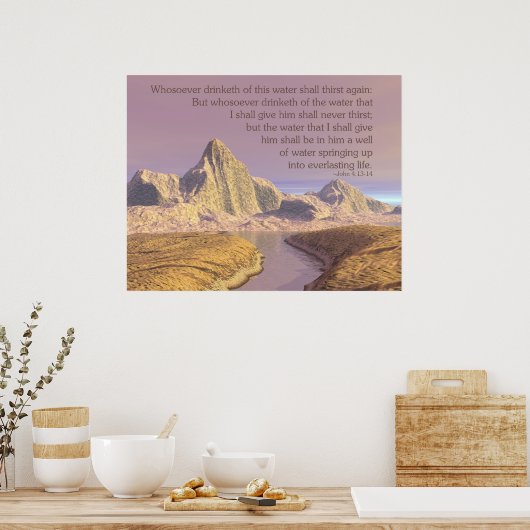 Levend water poster (Keuken)