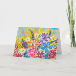 Levend wild en vrij Wenskaart< Blank Inside> Bedankkaart