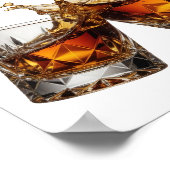 Levend Zilver WHISKY SPLASH Poster (Hoek)