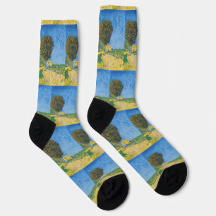 Levend Zonnig Pad & Geel Huis door Van Gogh Sokken