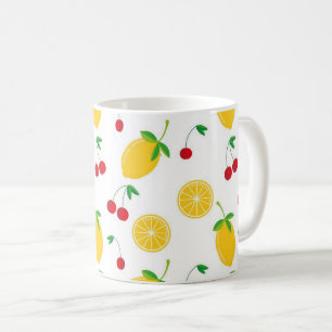 Levendar Citrus en Kersen in de Zomer Koffiemok