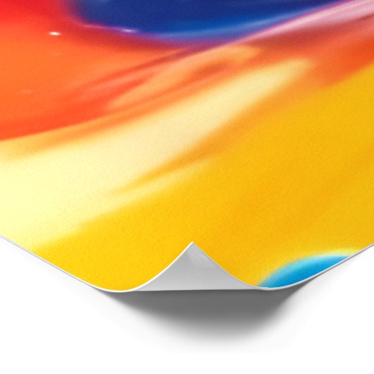 Levende Abstracte Kunst Poster (Hoek)