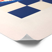Levende Abstracte Voedsel- en Wijnkunstprint Poster (Hoek)