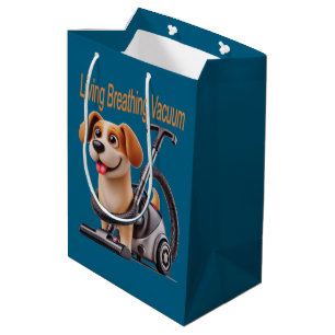 Levende Ademende Stofzuiger Hond Medium Cadeauzakje
