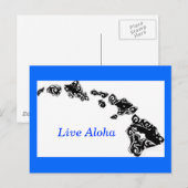 Levende Aloha-eilanden Briefkaart (Voorkant / Achterkant)