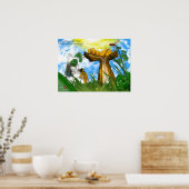 Levende ASL-boom: dove baby's' Birthright Poster (Keuken)