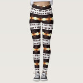 Levende benen: uniek gedessineerde leggings in ove (Voorkant)