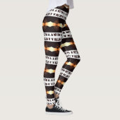 Levende benen: uniek gedessineerde leggings in ove (Rechts)