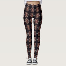 Levende benen: uniek gedessineerde leggings in ove