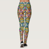 Levende benen: unieke leggings met patronen in ove (Achterkant)