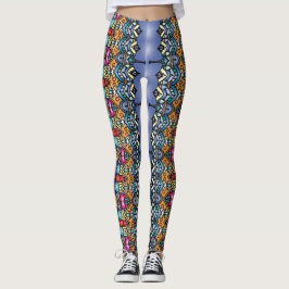 Levende benen: unieke leggings met patronen in ove