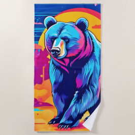 Levende berenkunst strandlaken