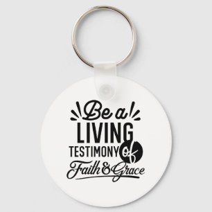 Levende Bijbelcitaat Christelijke Motivatie Sleutelhanger