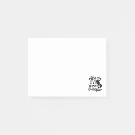 Levende Bijbeltekst Christelijke Motivatie Post-it® Notes (Voorkant)