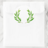 Levende bijkantoren ronde sticker (Tas)