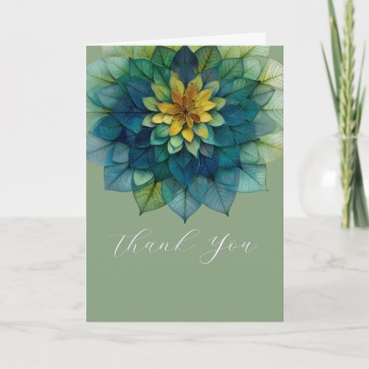 Levende Bladeren | Mandala Kaart (Voorkant)