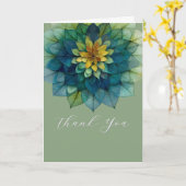 Levende Bladeren | Mandala Kaart (Gele Bloem)