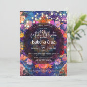 Levende Bloemblaadjes | Bloem Mandala Design Kaart (Staand voorkant)