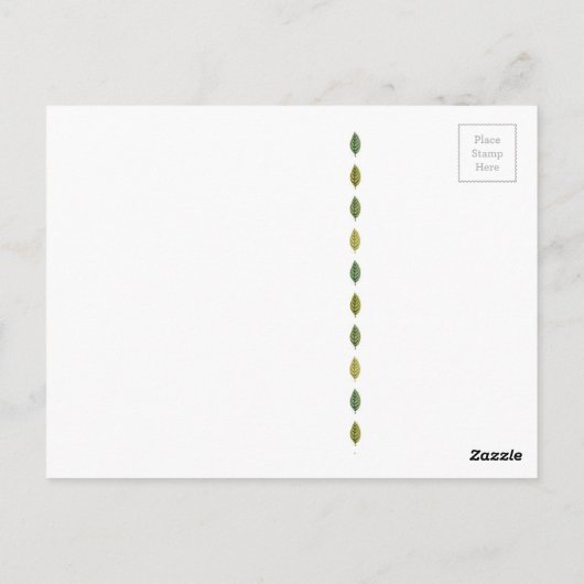 Levende boom briefkaart (Achterkant)