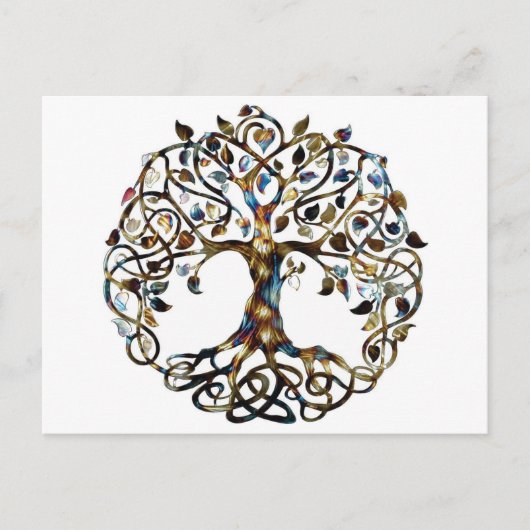 Levende boom briefkaart (Voorkant)